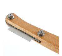 DOITOOL Coupe-pains avec Manche en Bois Rose en Acier Inoxydable Ensemble de 2 Lame Incurvée pour Découpe de Pâte, Poignée Confortable et Meilleure Prise Cuisine et Boulangerie