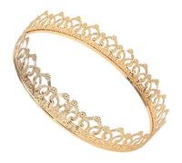 DOITOOL couronne des hommes décorations Couronne du roi anniversaire faire la fête de roi homme adulte pour le bal pour la fête Métal Golden