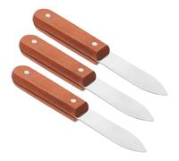 DOITOOL Couteaux à Huîtres Manche en Bois Ensemble de 3 en Acier Inoxydable Outil Réutilisable Ouvrir Coquilles Saint- et Fruits de Mer Plusieurs Styles Plusieurs Styles