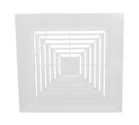 DOITOOL Couvercle Abs Ventilateur de Blanc de Salle de Bain Carré 26, 5cm