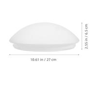 DOITOOL Couvercle de Plafonnier Circulaire Plastique avec Trou Abat-jour Perforé Sensoriel pour Lampe de Plafond Diffusion Douce et Détection Automatique de Lumière