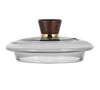 DOITOOL Couvercle de Rechange pour Théière en Verre Résistant à Haute Température, Joint Étanche, Compatible la Cuisine, Accessoire Pratique pour Remplacement, Couleur Gris Fumé,