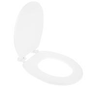 DOITOOL Couvercle de Siège de Toilette en Mousse Épaisse, Blanc, Forme Uo, 1 Pièce, Joint pour Toilette, Accessoire Salle de Bain, Fermeture Douce, Nécessité Domestique