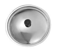 DOITOOL Couvercle en Acier Inoxydable 22 Cm 22 Cm avec Bouton Bakélite pour Poêle et Casserole Multi-usages Cuisson Quotidienne