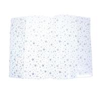 DOITOOL Couverture de Carnet A5 en PVC Transparent Étoilé 8,7x6,5 Pouces | Visibilité Claire, Réduit les Frottements, Ajustement, Surface Lisse, pour Voyages D'affaires et Vacances