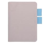 DOITOOL Couverture Légère et Élante en Tissu Pu Rose de Carnet A6 avec Boucle pour Stylo et Fente pour Cartes, Légère et Élégante pour Sessions D'étude et Usage Scolaire
