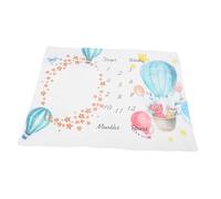 DOITOOL Couverture Photo Bébé Couverture Mensuelle Flanelle 130x100cm De Baby Shower