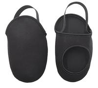 DOITOOL Couvre-Chaussures d'hiver pour Cyclisme, Surchaussures Demi-Pied Coupe-Vent et Antidérapantes, Protection de Sabot Élastique, Noir, 1 Paire, Accessoires Pratiques pour Vélo