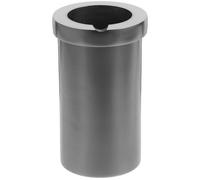 DOITOOL Creuset en Graphite Noir 2Kg Résistant aux Alcalins pour Fusion et Raffinage en Bijouterie, Coupe Fondante pour Fondre Or et Métaux Précieux