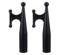 DOITOOL Crochet de Bateau en Nylon Noir Robuste 2 Pcs, Tête de Crochet Pratique pour Perche D'extension, pour Kayak et Accessoires Bateau à Domicile Magasin