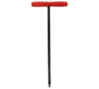 DOITOOL Crochet de Levage Robuste en Acier T 45 Cm Manchon en Caoutchouc Diamètre 14 Mm, Outil Métallique pour Levage de Plaque D'égout et Regard, Accessoire Pratique pour Entretien