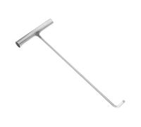 DOITOOL Crochet en Acier Inoxydable de T pour Levage de Plaque D'égout, Outil Robuste et Facile à Utiliser pour Couvercle de Regard et Porte Enroulable