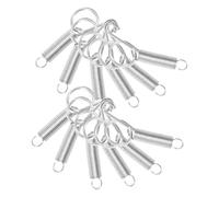 DOITOOL Crochets à Ressort Crochet Sécurisé et Multifonction Lot de 12 en Acier Inoxydable pour Porte de Cage D'animal de Compagnie pour Cage à Lapin