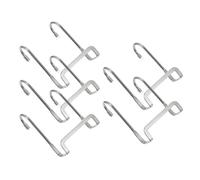 DOITOOL Crochets Porte-manteaux Organisateur Pratique Lot de 5 en Acier Inoxydable Argenté sans Perçage pour Manteaux et Paquet, pour Porte Arrière et Salon