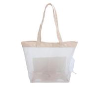 DOITOOL de Transport pour Chat en Maille Respirante Portable Léger 35X32X18 CM pour Voyages Balades et Visites Vétérinaires Couleur Beige Naturel
