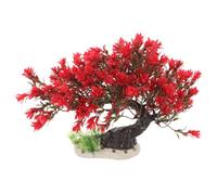 DOITOOL Décor Plante Aquarium Artificielle Arbre Réaliste en Plastique | Modèle de Simulation, Cachette pour Poissons et Reptiles, Fond Épaissi, Accessoire de Paysage