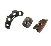 DOITOOL Décoration Aquarium Lot 3 Cachettes Grottes en Tronc d'arbre Creux PVC Bois Flotté, Abris Sécurisés pour Crevettes, Poissons Betta et Tortues, Refuge Naturel pour Aquariums d'eau