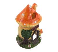 DOITOOL Décoration D'aquarium en Résine Maison Champignon Miniature, Cachette Sécurisée pour Poissons Betta et Crevettes, Ornement de Terrarium et Jardin Féerique, Refuge Compact