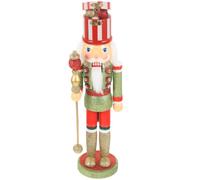 DOITOOL Décoration de Soldat Casse-Noisette en Bois Vert, Ornements Casse-Noisettes en Bois, Décor de Bureau de Noël, pour Garçon et Filles