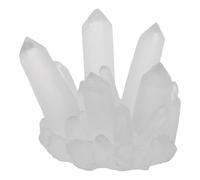 DOITOOL Décoration Miniature pour Aquarium Betta en Pierre Blanche Résistante la Décoloration, Ornement en Amas de Pierres en Résine pour Jardin Féerique d'hiver