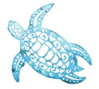 DOITOOL Décoration Murale Tortue Métal Ajouré Art Mural Extérieur Intérieur Ornement Scandinave pour Jardin et Salon Cadeau Original pour Maison et Jardin