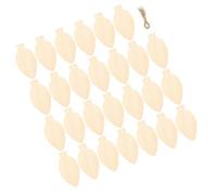 DOITOOL Décorations Suspendues en Bois D'ampoule Surfaces Lisses, Corde de Chanvre, pour Décoration de Sapin de Noël et Art Décoratif Maison