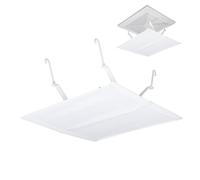 DOITOOL Déflecteur Carré Facile à Retirer en Plastique Blanc Housse Anti-souffle Direct de Climatisation Central Améliore L'efficacité du Climatiseur pour Bâtiment Commercial et Maison