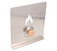 DOITOOL Déflecteur Pare-Vent en Acier Inoxydable 20 X 20 CM pour Poêle à Bois Plaque de Protection Résistante à la Chaleur Accessoire de Sécurité pour Poêles D’Intérieur et Camping