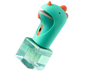 DOITOOL Distributeur Automatique de Savonnette Petit Dinosaure Mignon Vert | Silicone ABS Petg, Surface Lisse et Antidérapante, Étanchéité, Cuisine et Quotidien
