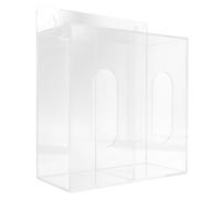 DOITOOL Distributeur de Protection Manuelle et Masques Acrylique Murale Compartiments Rangement Sûr et Économiseur Espace pour Laboratoires et Salles de Bains