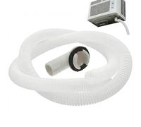 DOITOOL DOITOOL Kit de Vidange Climatiseur Universel - 1m Tuyau Flexible Transparent (Ø 1,8cm) avec 2,8cm Connecteur Coudé et Joint Anti-fuite - Tube Evacuation Condensat pour Clim Mobile et PAC