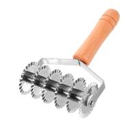 DOITOOL Dough Cutter With Wooden Handle Stainless Steel Manual Noodle Cutting Device Precise Dough Strip Slicer For Home Baking