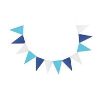 DOITOOL Drapeau bannière : Drapeau bannière fanion triangulaire - Guirlande de fanions pour décoration de fête d'anniversaire de mariage - suspendu pour célébration de vacances de festival