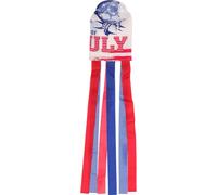 DOITOOL Drapeau Décoratif D'extérieur Bleu en Polyester, Manche à Air Légère Résistante au Vent, la Pluie Soleil, pour Décorer Les Rues et Jardins