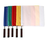 DOITOOL Drapeaux de Signalisation pour Arbitre de Match en Polyester Alliage D'aluminium, Lot de 5 Pièces pour Événements Sportifs et Courses