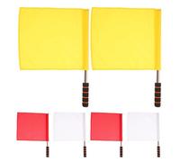 DOITOOL Drapeaux de Signalisation pour Entraînement D'athlétisme, 6 Pièces, Structure Poignée en Mousse, Légers et Pliables, Acier Inoxydable et Tissu, Usage en Compétition