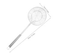 DOITOOL Écumoire Araignée en Acier Inoxydable pour Cuisson de Nouilles et Friture, Cuillère à Trous Manche Long, Passoire à Fil Cuisine à Domicile