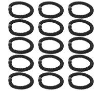 DOITOOL Élastiques à Cheveux Accessoires Coiffure Extensibles Noirs Haute Élasticité Lot de 30 en Tissu et Plastique pour Femmes, pour Sport et Entraînements