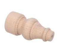 DOITOOL Embout de Poteau D'escalier en Bois Brut 12 X 6 Cm, Embouts Décoratifs pour Balustres Intérieurs, Fleurons Inachevés pour Rénovation D'escaliers et Poteaux de Rampe, Compatible