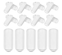 DOITOOL Embouts de Bandeau en Caoutchouc Transparent 200pcs, Résistants la Déformation, Accessoires Pratiques pour Bande de Coiffure et Cheveux Bouclés