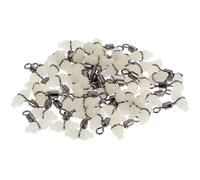 DOITOOL Émerillons de Pêche Calebasse Lumineux Anti-emmêlement 50 Pcs Connecteurs Pivotants Phosphorescents pour Matériel de Pêche Accessoires Nuit Efficaces et Rivière