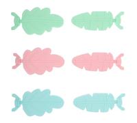 DOITOOL Ensemble de 6 Perchoirs pour Cage à Perroquet en Pla Solide Supports Antidérapants Colorés Bâtonnets à Griffer Interactifs pour Petits et Moyens Oiseaux Jouets D’Escalade