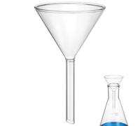 DOITOOL Entonnoir Réutilisable et Lavable Triangulaire en Verre Solide Main pour Expériences de Chimie et Analyse en Laboratoire