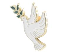 DOITOOL Épingle à Étiquette en Alliage Insigne Oiseau la Paix et Branche D'olivier, Accessoire Élégant pour Chapeaux et Paquet à Dos, Vie Quotidienne et Fêtes