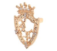 DOITOOL Épingle à Revers Vintage en Alliage de Zinc Or Écusson Cheval et Strass, Style Rétro pour Costume Homme Lors de L'oktoberfest