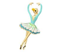 DOITOOL Épingle Décorative en Alliage Bleu Légère de Danseuse de Ballet Créative, Polyvalente pour Décoration et Accessoires sur Casquettes