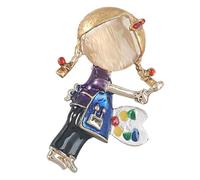 DOITOOL Épingle Délicate en Alliage et Cuivre de Petite Fille, Légère et Élégante, pour Décorer Pulls et Tenues D'engagement