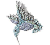 DOITOOL Épingle Oiseau pour Femmes en Alliage avec Cristaux, Décoration Élégante et Originale, Artisanat Style Moderne et Délicat