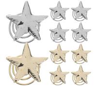 DOITOOL Épingles à Cheveux en Spirale, 20 Pièces en Alliage, Formes Étoiles Dorées et Argentées, Clips Coiffure pour Femmes, pour Bals et Fêtes