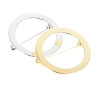 DOITOOL Épingles de Sûreté Rondes en Alliage Décoratives pour Vêtements, Style Élégant et Chic, Matériau Alliage, Fonction Sécurité, Lot de 2 Pièces, pour Fêtes et Saison des Vacances